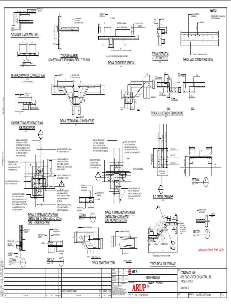 Typical R.C. Slab Reinforcement Details | PDF | Structural Engineering ...