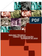 Resumo Tecnico Censo Educacao Superior 2010