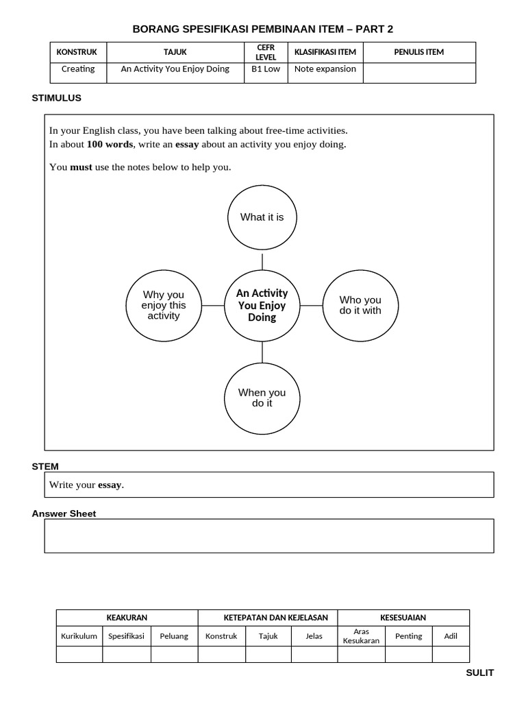 Writing - Part 2 F2 | PDF