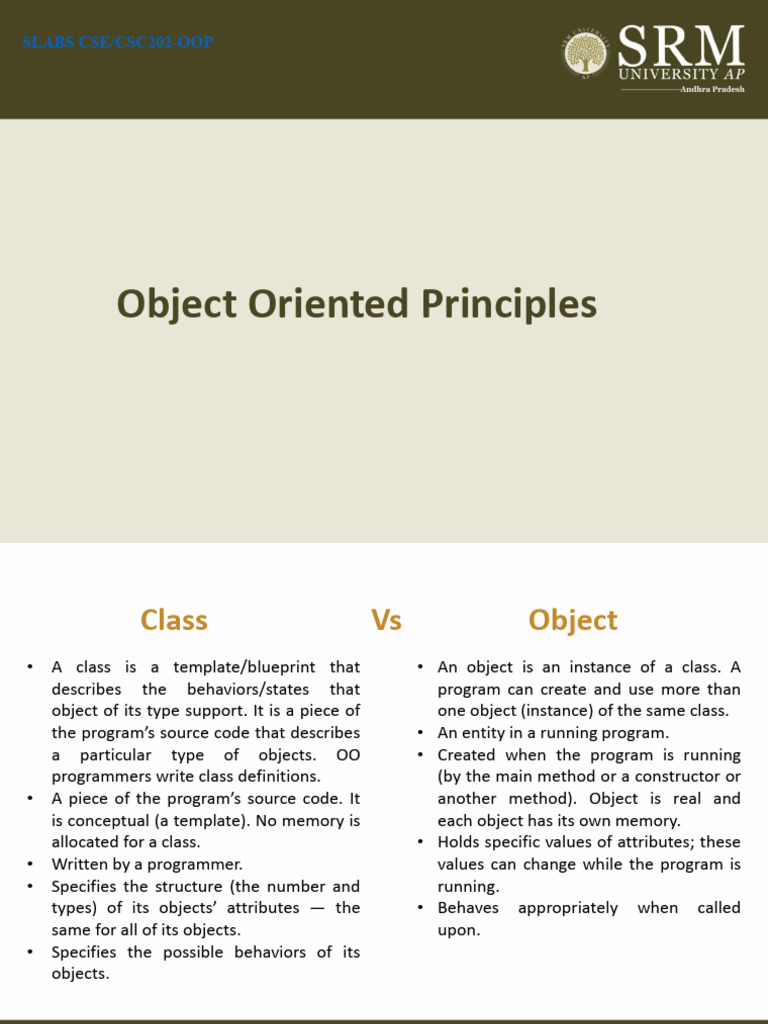 Object-Oriented Programming Principles | PDF | Inheritance (Object ...