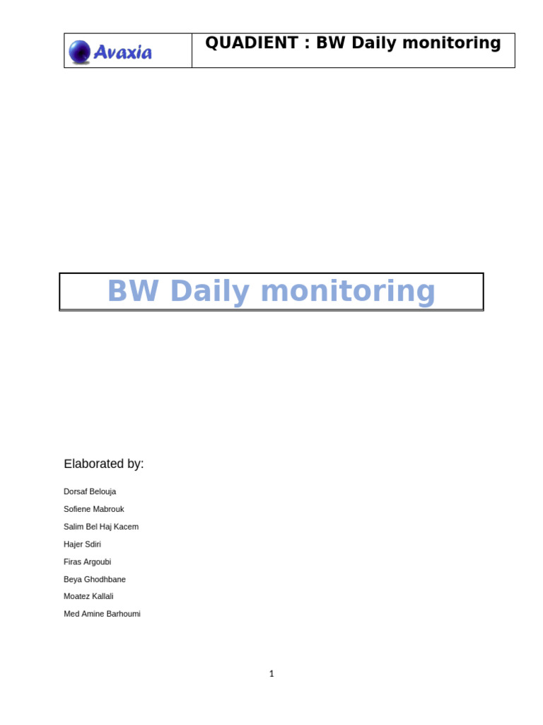 BW - Documentation (v8.7) | PDF | Server (Computing) | Computing