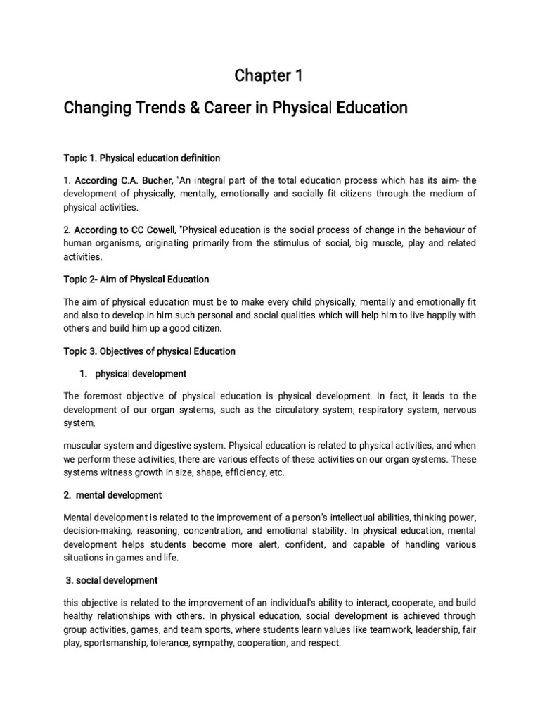 Trends in Physical Education Careers | PDF | Wearable Technology | Sports