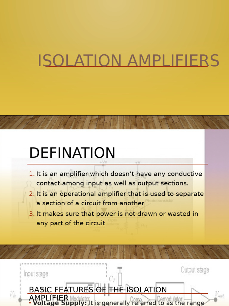 Understanding Isolation Amplifiers | PDF | Amplifier | Operational ...
