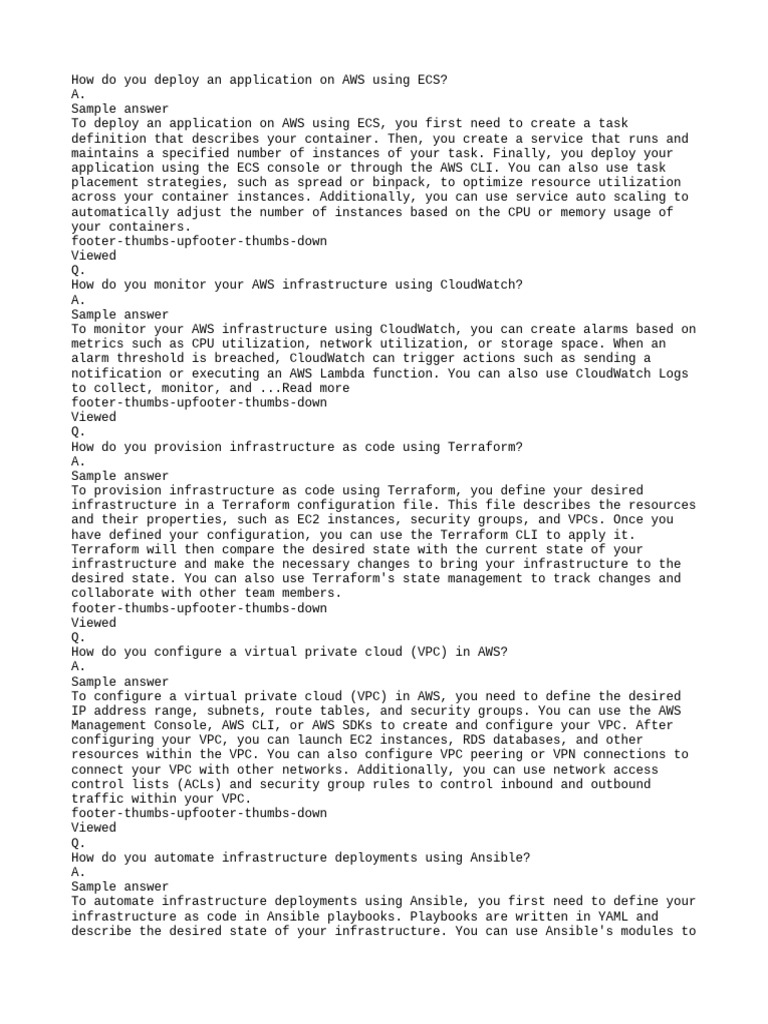 Cloud Job Interview Que | PDF | Backup | Cloud Computing