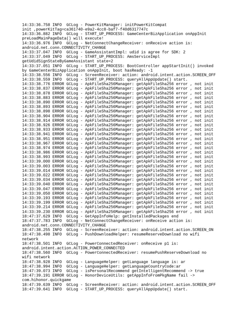 GameCenter Log Analysis and Errors | PDF | Cyberspace | Software ...