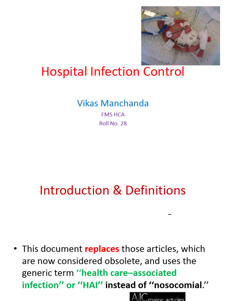 Hospital Infection Control Guidelines | PDF | Antimicrobial Resistance ...