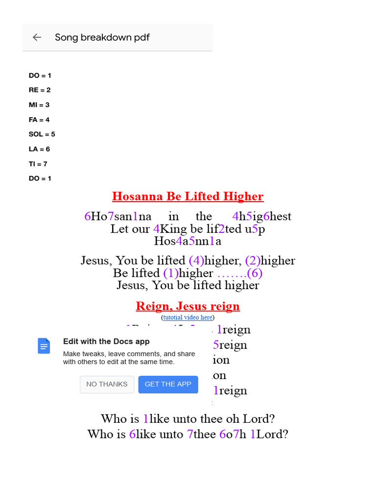 Song Breakdown PDF | PDF