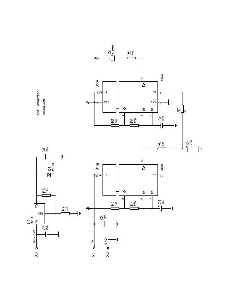 Schéma électronique NE556 et LM317 | PDF