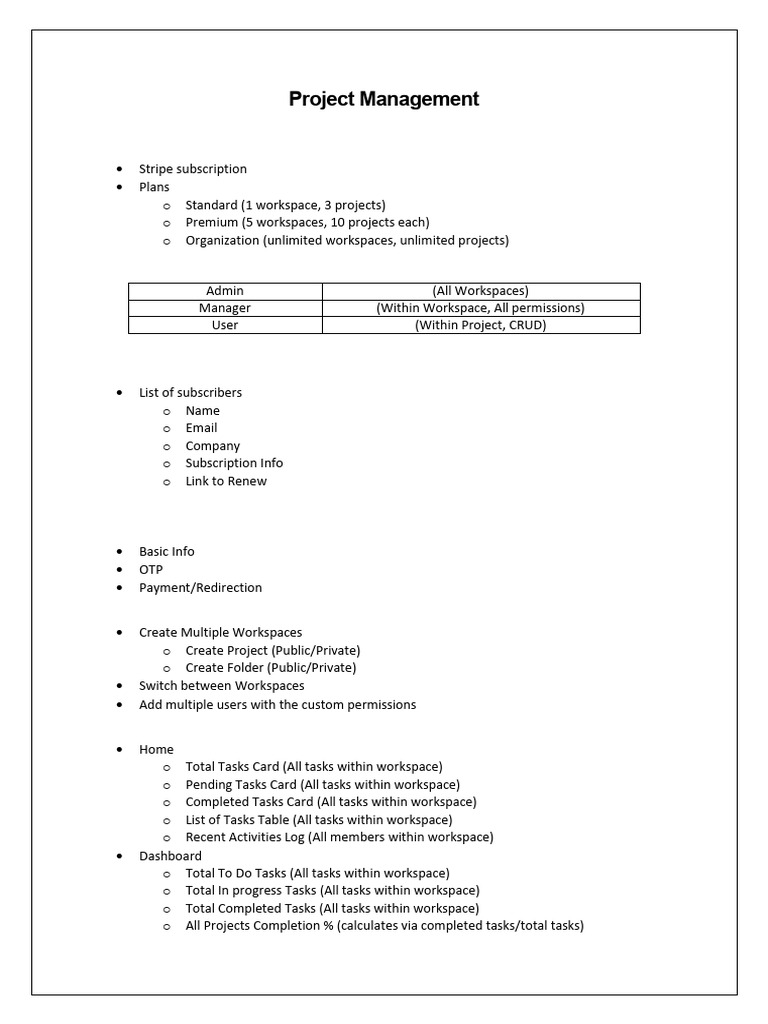 Project Management - PRD | PDF | Software | Computing