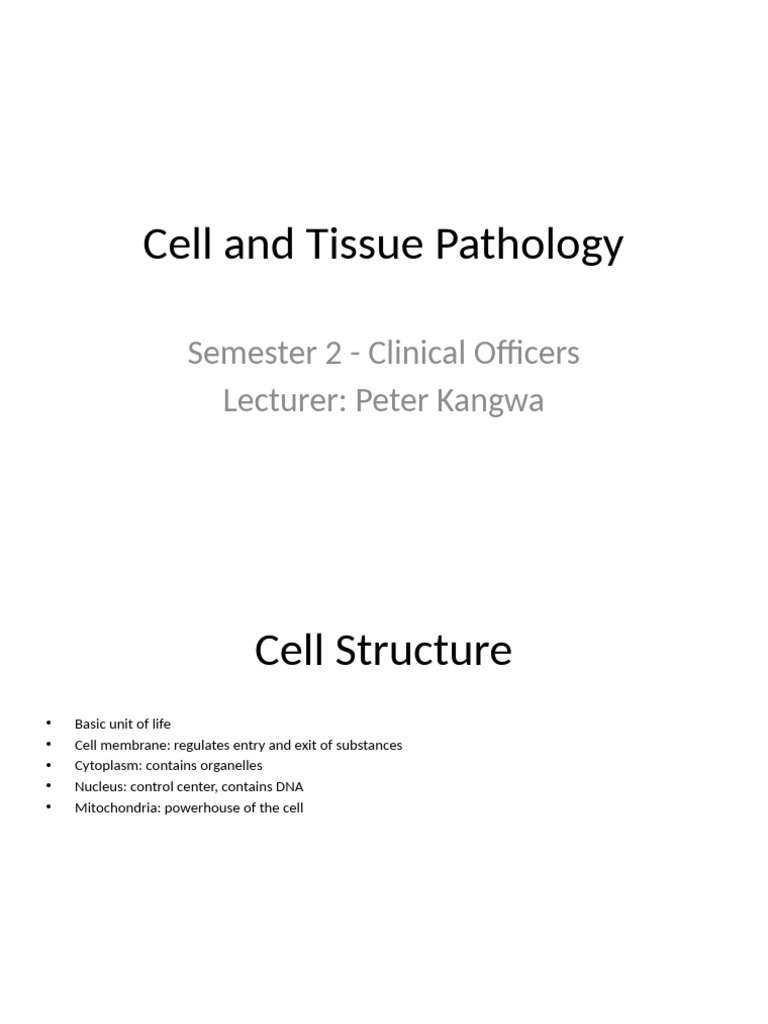 Cell and Tissue Pathology | PDF