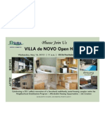 Villa de Novo Open House Invitation