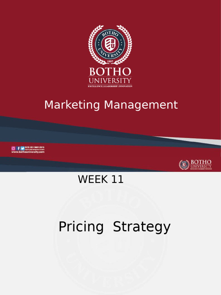 Pricing Strategies in Marketing Management | PDF | Pricing | Demand