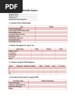 Outpatient Department Report Format | PDF