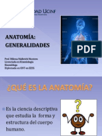 Clase 1, I Unidad. Generalidades Anatomía