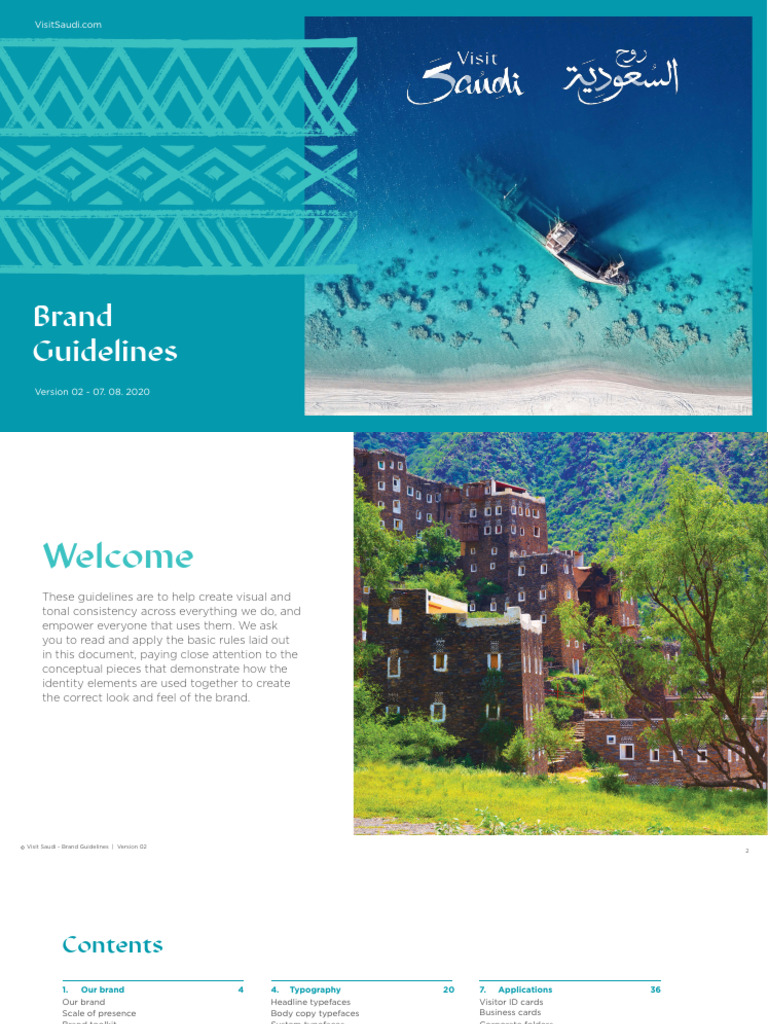 Visit Saudi Brand Guidelines Overview | PDF | Typefaces | Typography