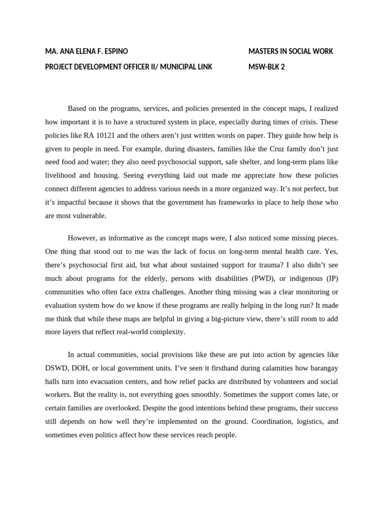 Enhancing Social Work Policies and Programs | PDF | Policy