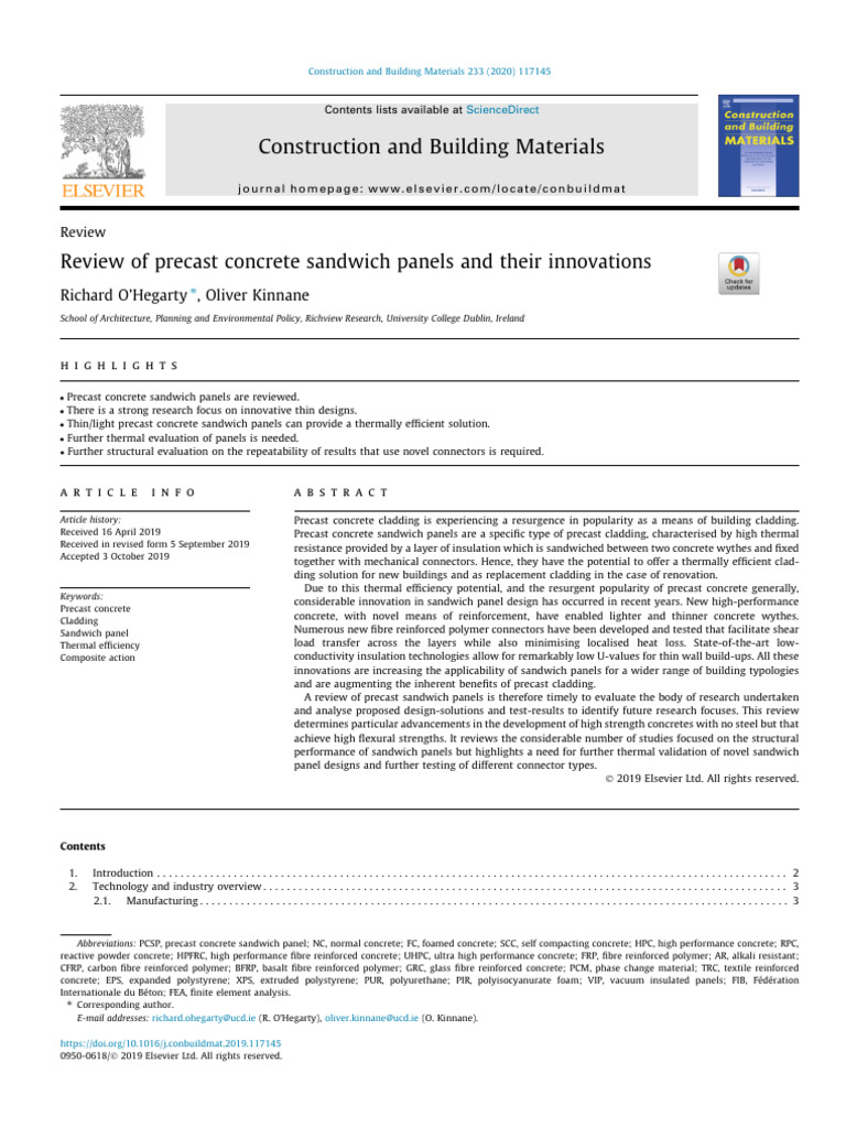 Innovations in Precast Concrete Panels | PDF | Precast Concrete | Concrete