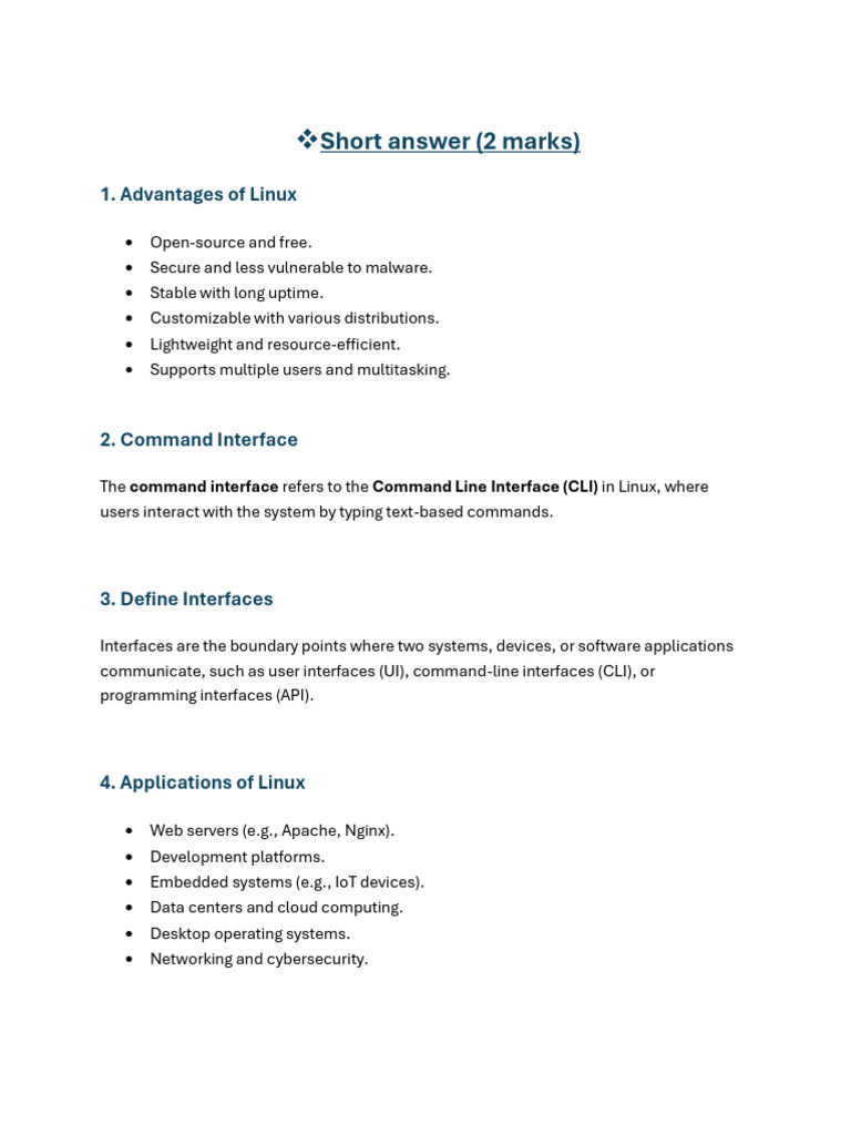 Linux Administrator QB Answer | PDF | Linux | Operating System