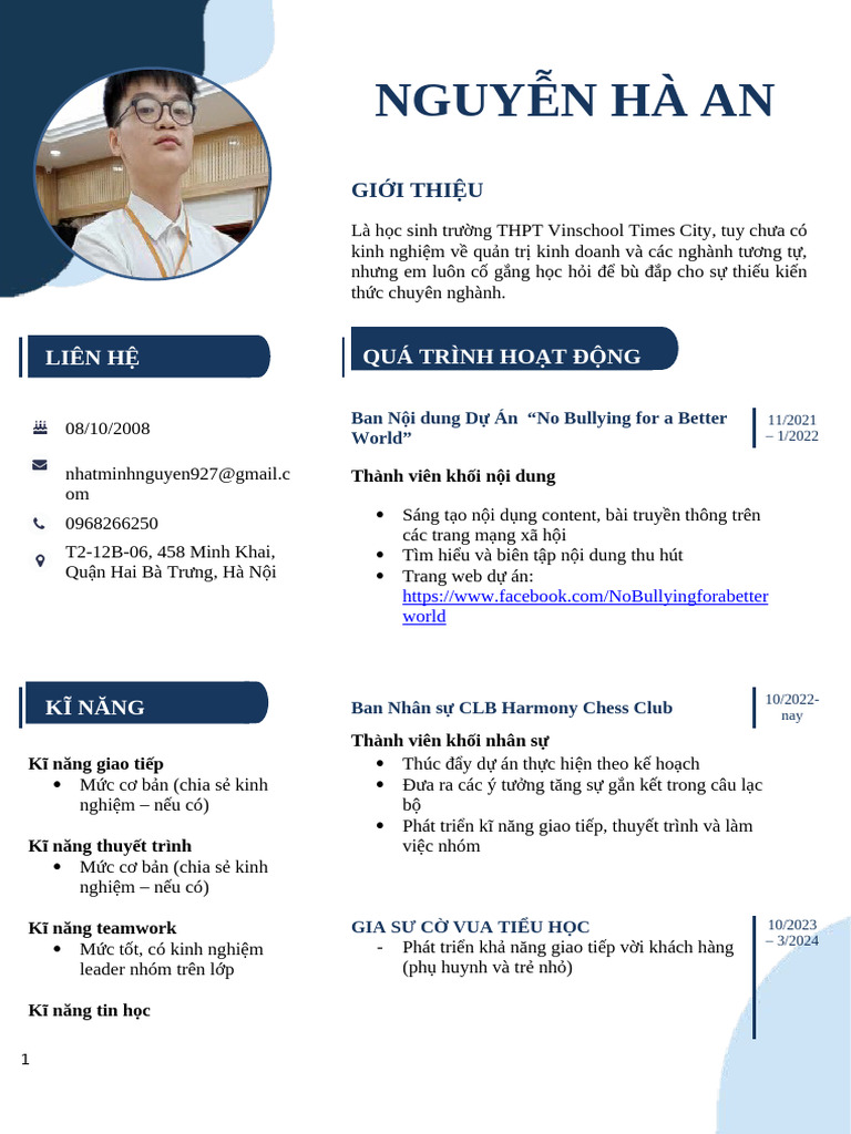 Form-mẫu-CV-Uni | PDF