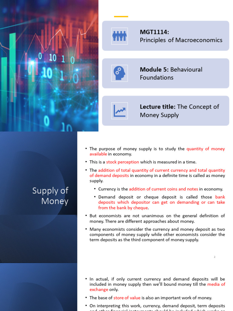 Understanding Money Supply Concepts | PDF | Money | Money Supply