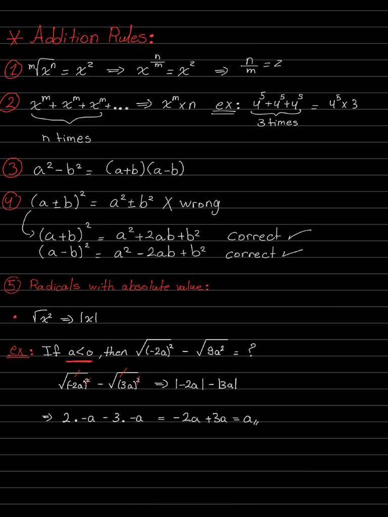 İlk Sayfa SAT Math Notes - 2 | PDF
