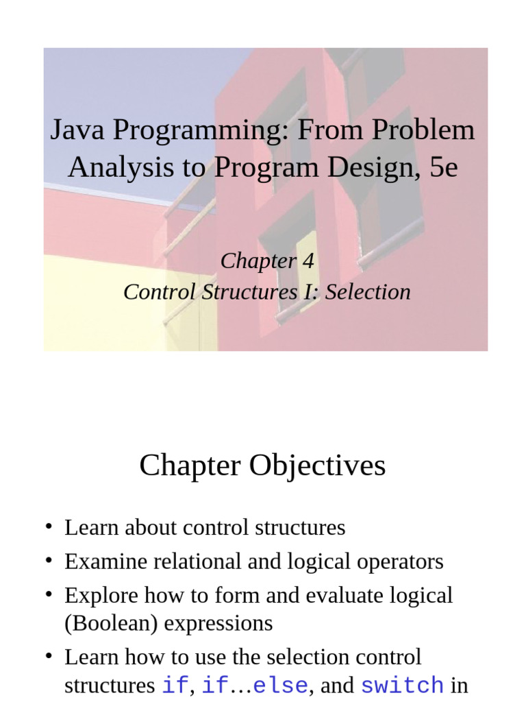 Java Control Structures Explained | PDF | Control Flow | Boolean Data Type