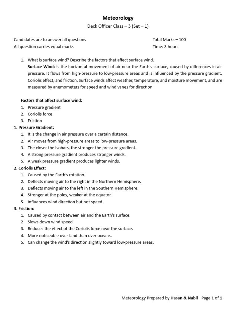 Meteorology | PDF