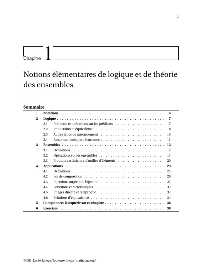 Logique et Ensembles : Concepts Clés | PDF | Logique mathématique | Logique