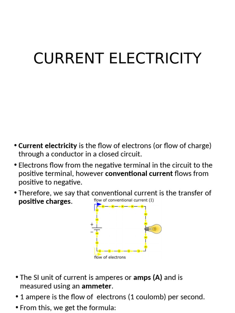 Current Electricity and Circuit Diagrams | PDF | Series And Parallel ...