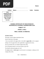 UNEB ICT Paper 2 Practical 2025 | PDF | Computer File | Information And ...