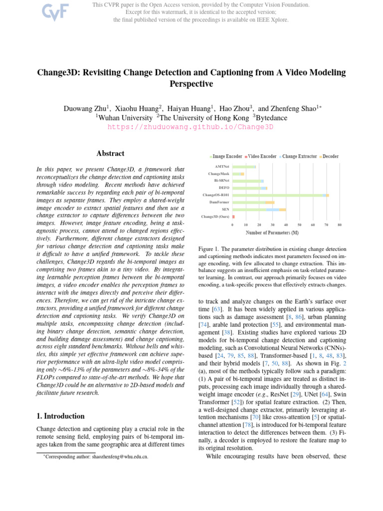 Change3D: Unified Framework for Change Detection | PDF | Data ...