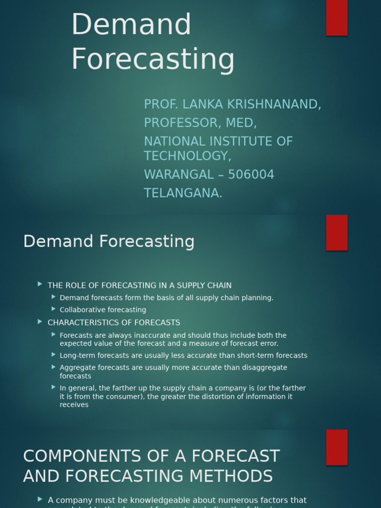 Demand Forecasting Techniques Explained | PDF | Forecasting | Mean ...