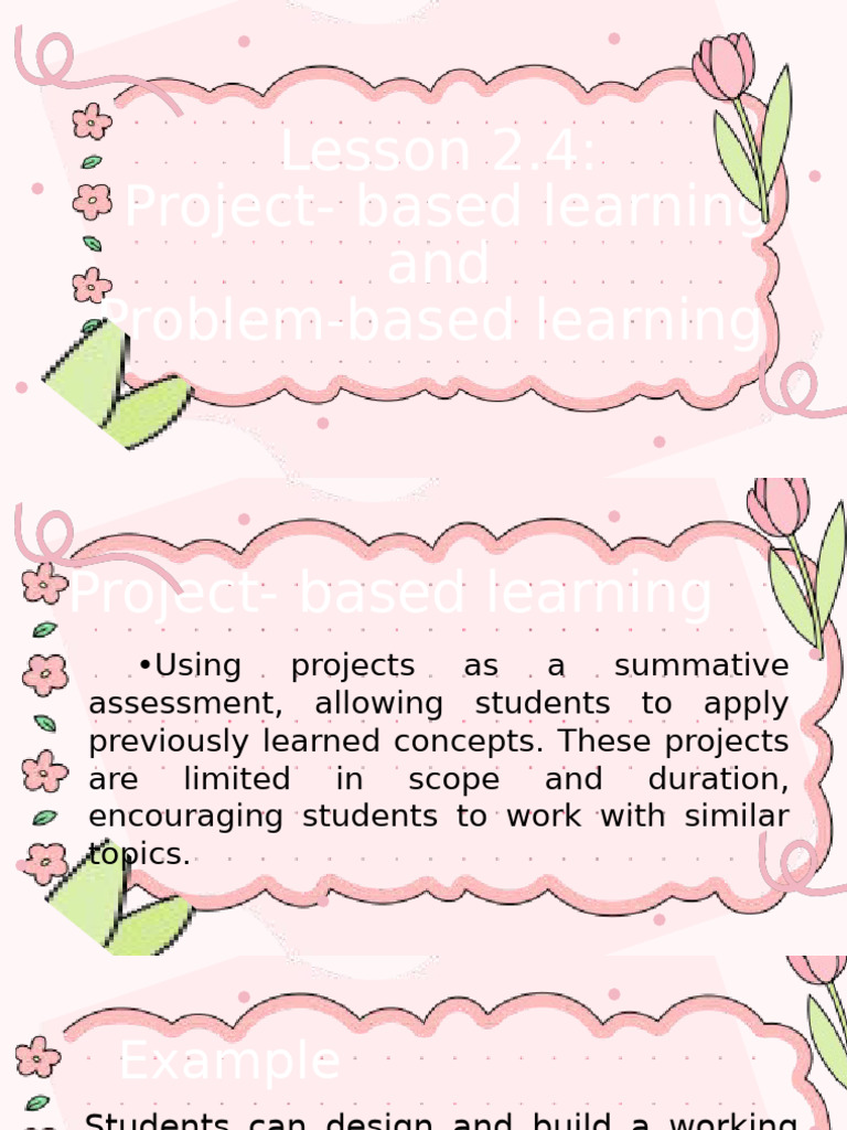 Project and Problem-Based Learning Guide | PDF | Learning | Plants