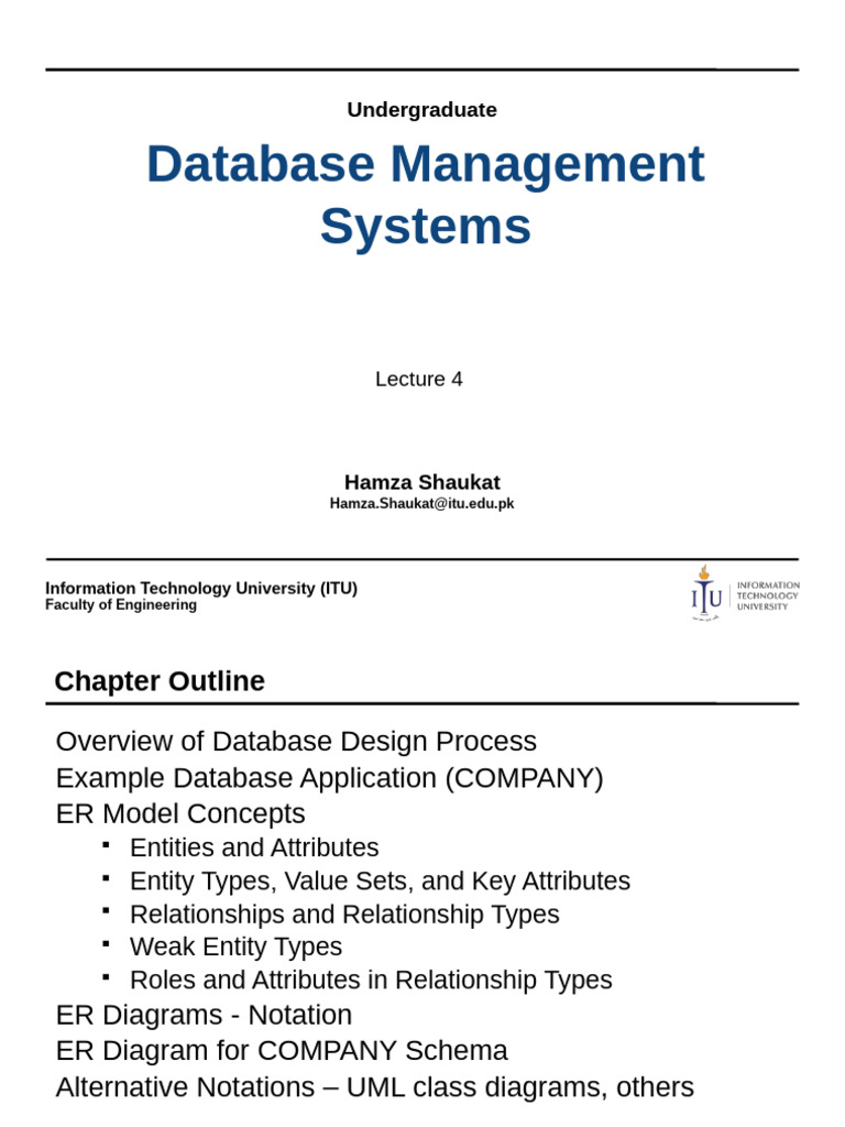 Database Design Concepts and ER Models | PDF | Conceptual Model ...