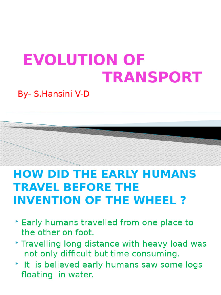 Evolution of Transport | PDF