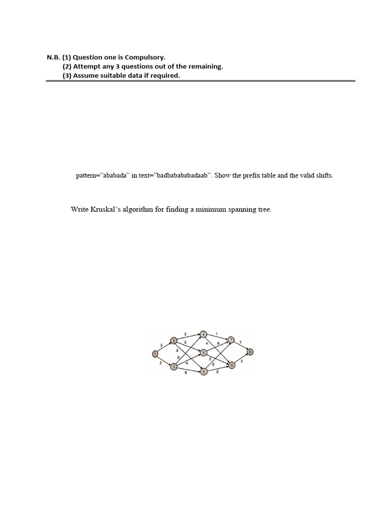 Analysis of Algorithms Pyq 23-24 | PDF | Computer Programming ...