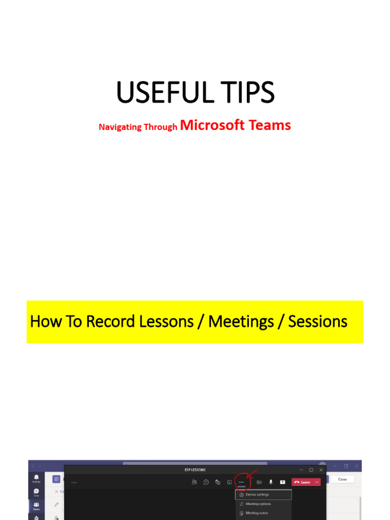 Microsoft Teams Tips and Tricks Guide | PDF
