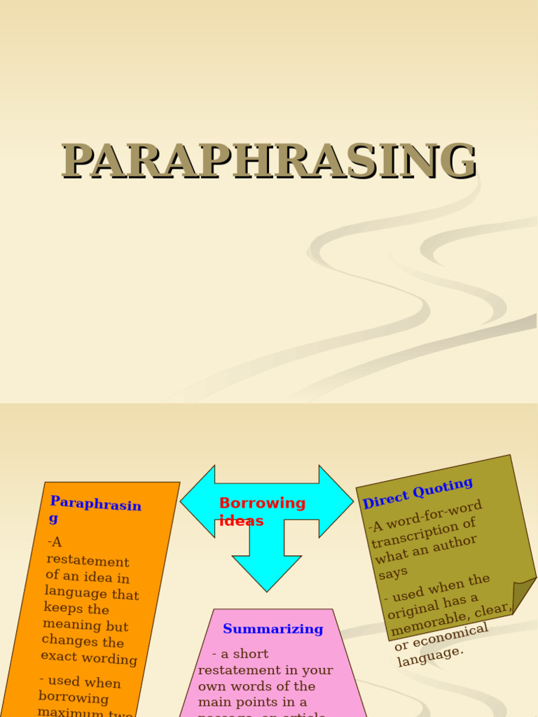 Paraphrasing Techniques Explained | PDF | Adjective | Verb