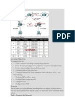 Topology Diagram: Addressing Table