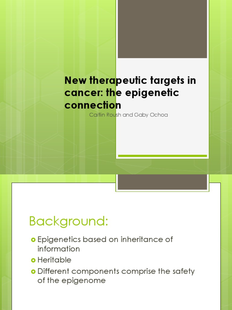 Epigenetic Targets in Cancer Therapy | PDF | Dna Methylation | Epigenetics