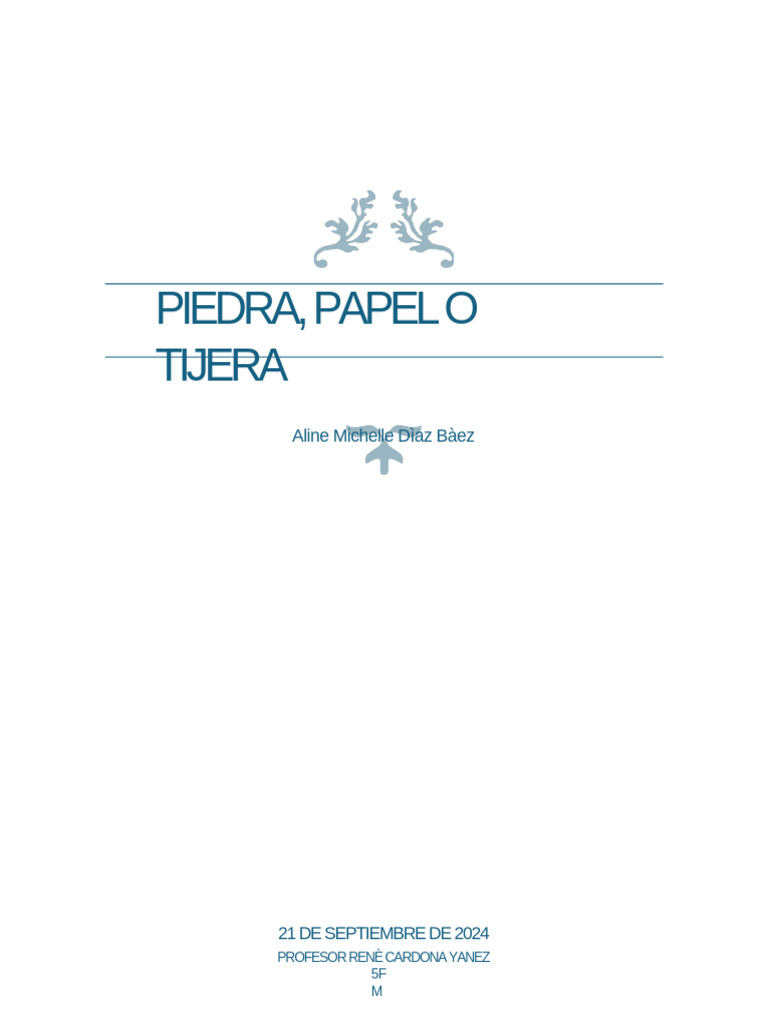 PIEDRA, PAPEL O TIJERA Onlinepdfedit Com PDF A Word | PDF