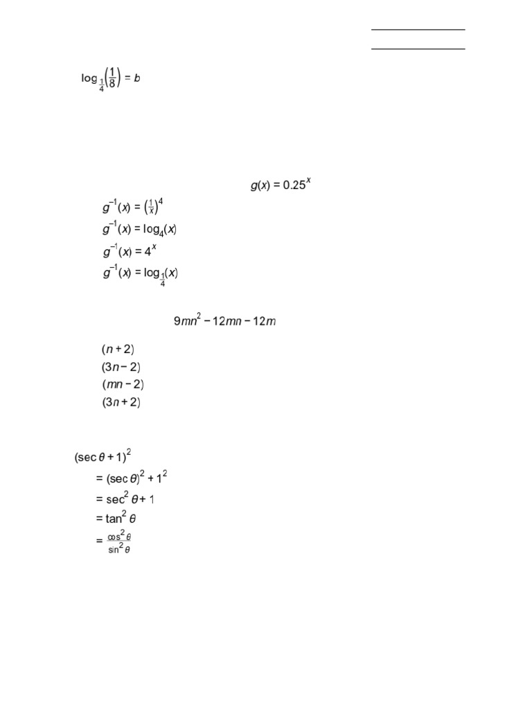 Grade 12 Advanced Functions Test | PDF | Function (Mathematics ...