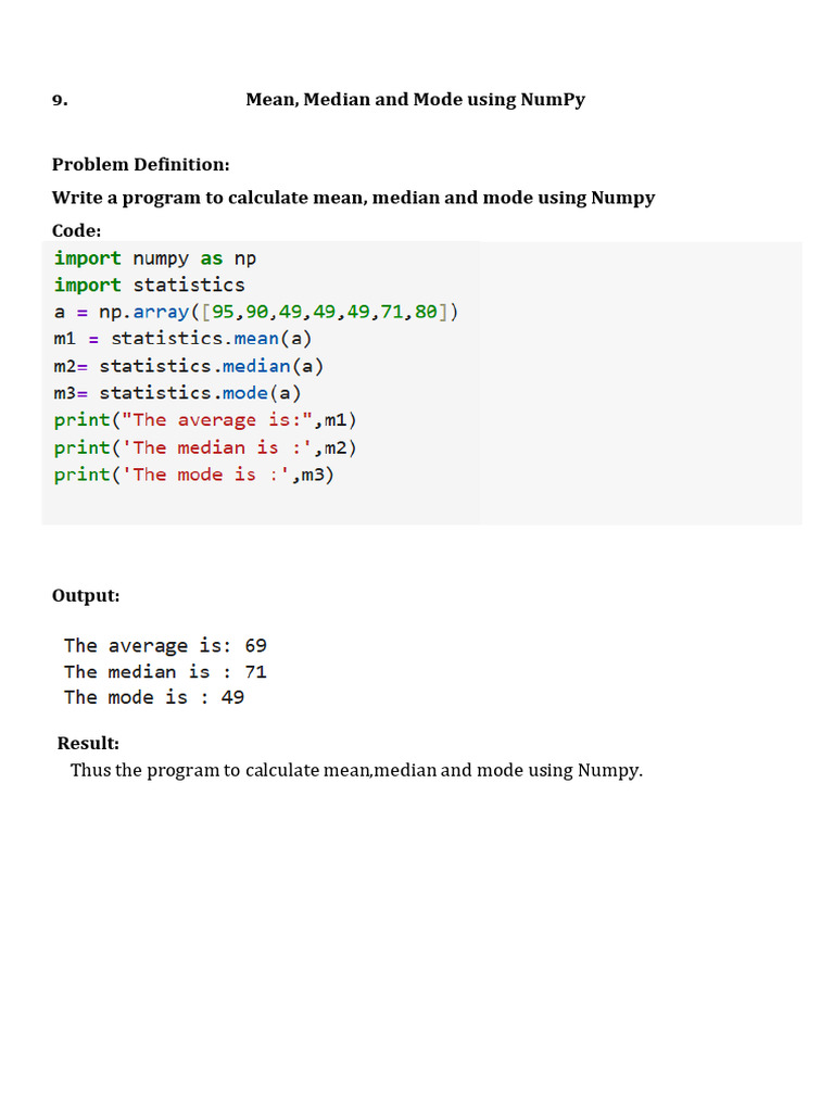 NumPy and OpenCV Python Programs | PDF
