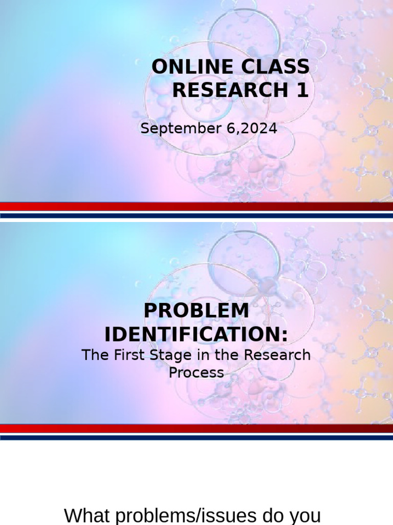 Problem Identitfication | PDF | Science