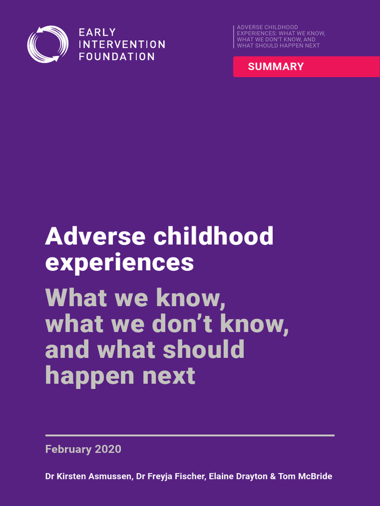 Adverse Childhood Experiences 1739000333 | PDF | Child Abuse | Child ...