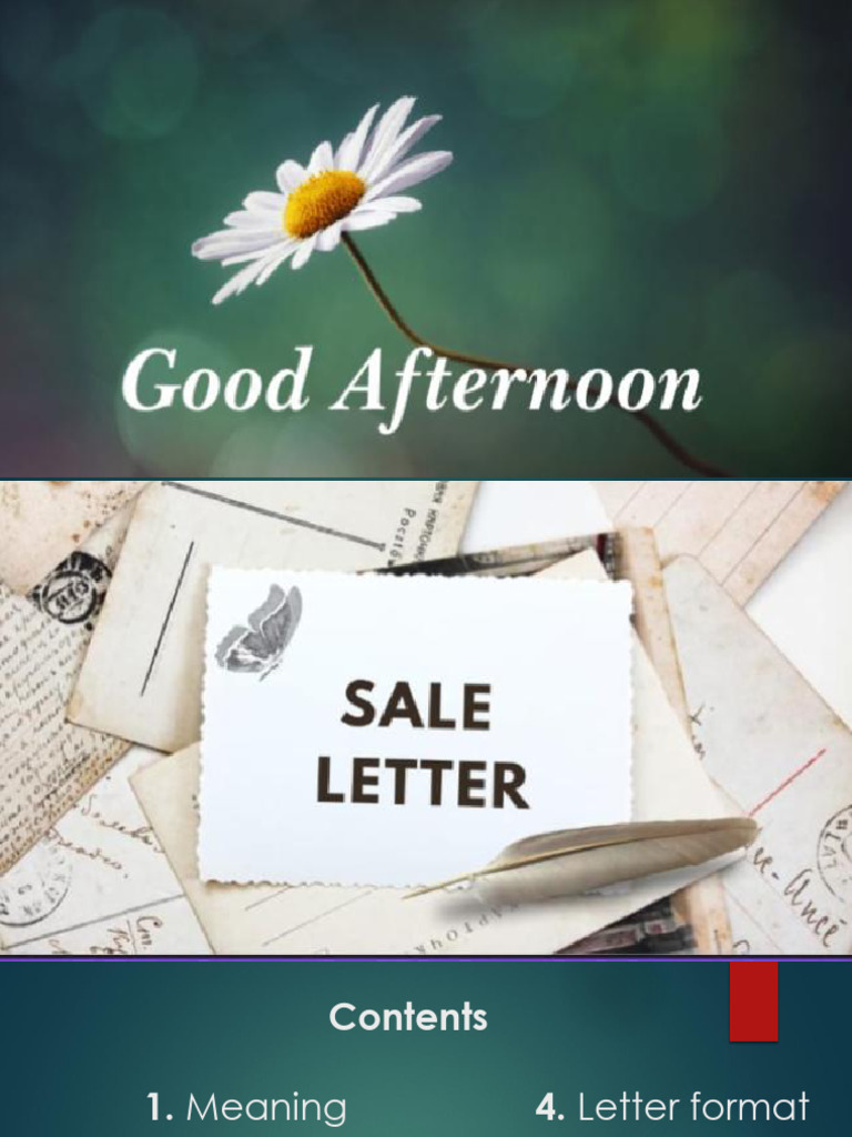 Sales Letter Guide: Features & Types | PDF | Human Communication ...