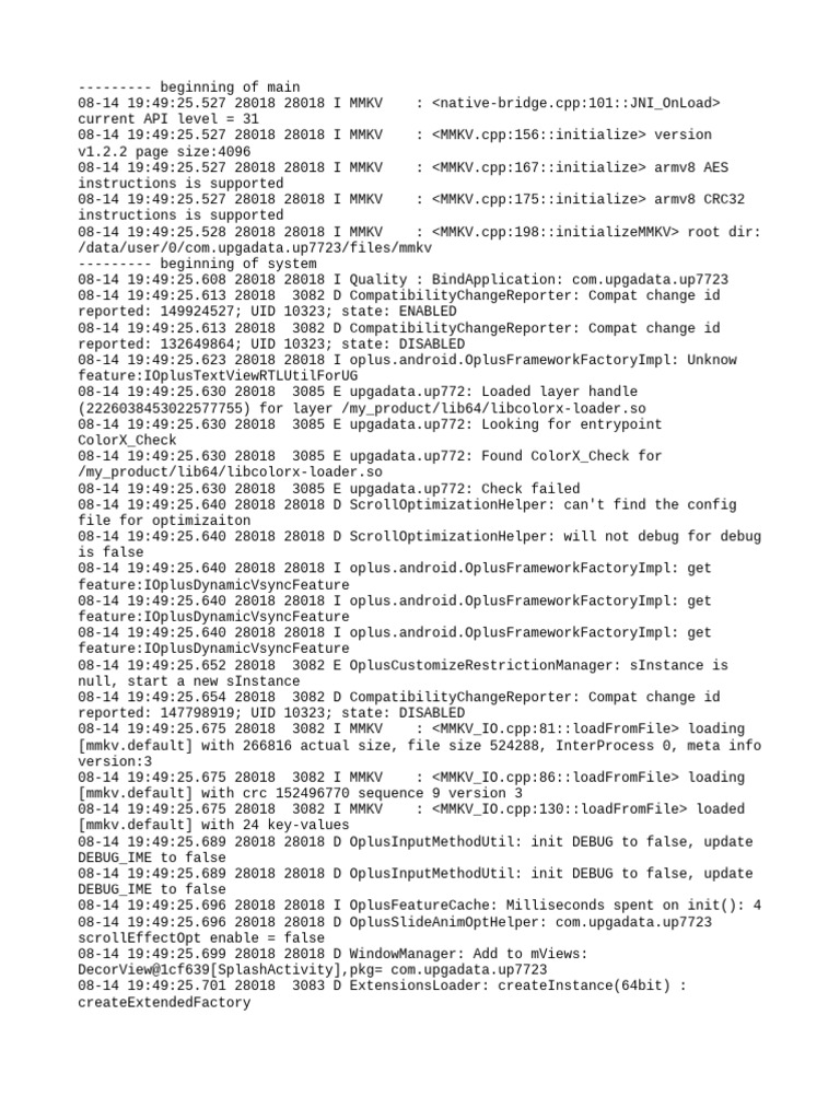 MMKV Initialization and Errors Log | PDF | Software | Computing