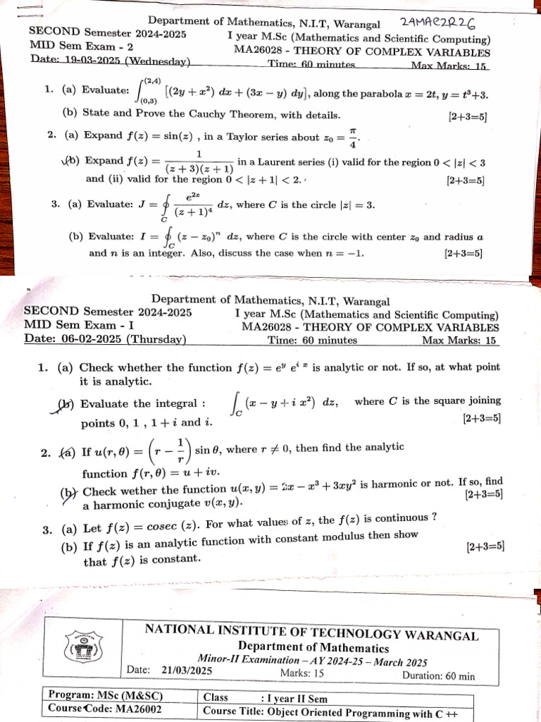 Sem 2 PYQS | PDF