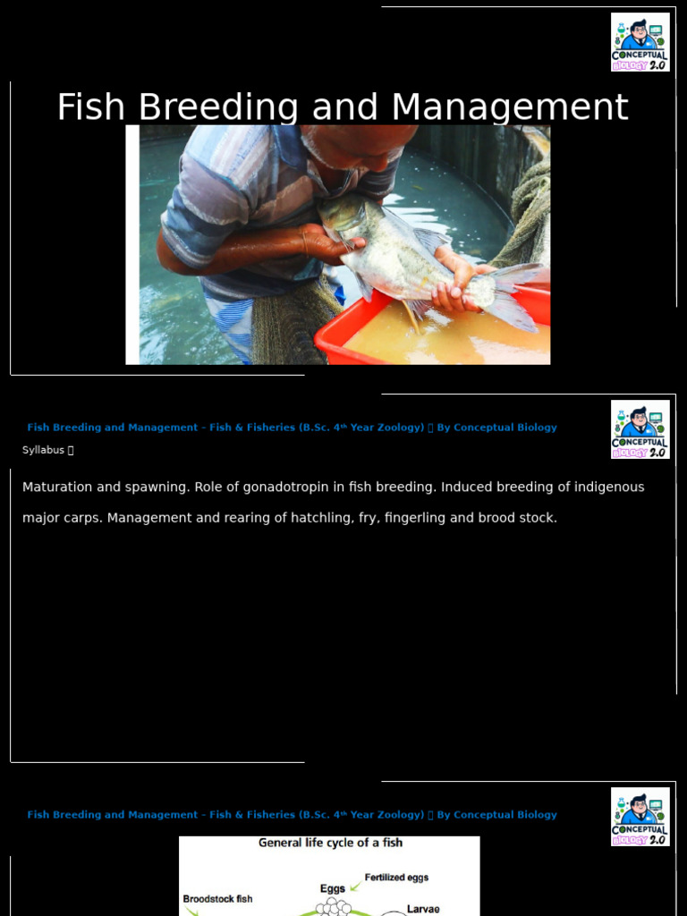 Fish Breeding Techniques and Management | PDF | Luteinizing Hormone ...