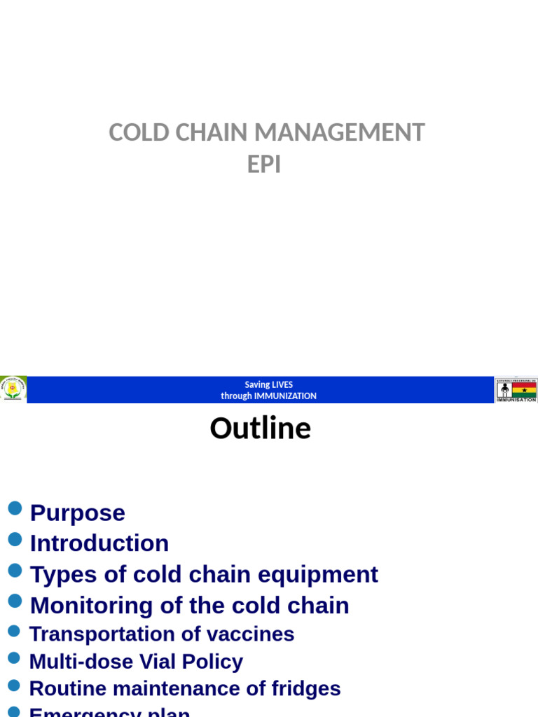 Cold Chain Management | PDF | Refrigerator | Vaccines